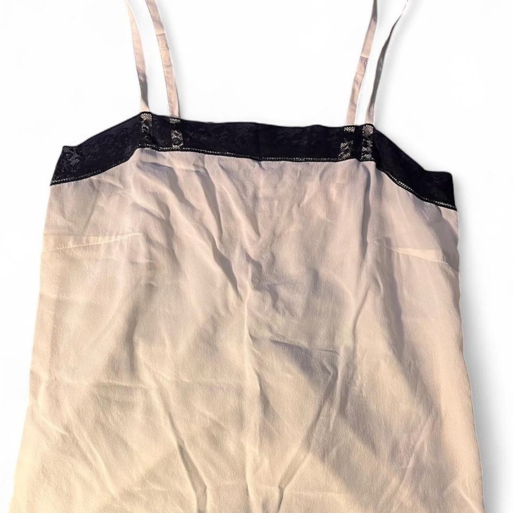 Zadig & Voltaire Cream and Black Slip Top